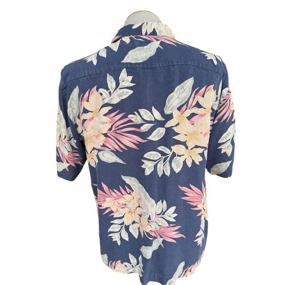 Honolulu Lulu 100% Silk Party Hawaiian Shirt Sz. M Short Sleeve Tropical - Picture 6 of 10